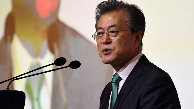 Tổng thống Hàn Quốc Moon Jae-in. 