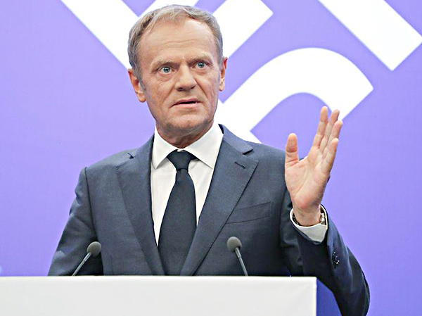 Chủ tịch Hội đồng Liên minh châu Âu Donald Tusk.