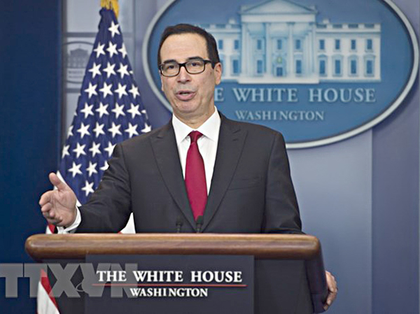 Bộ trưởng Tài chính Mỹ Steven Mnuchin.