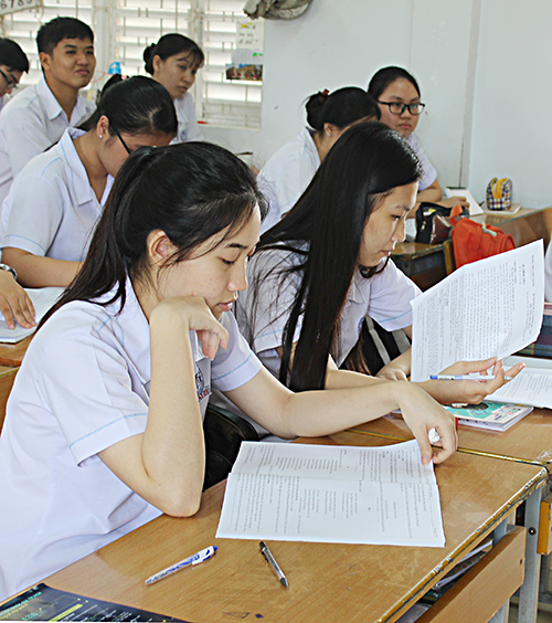Một tiết học tại Trường THPT Châu Thành.