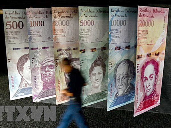 Đồng tiền Bolivar của Venezuela.