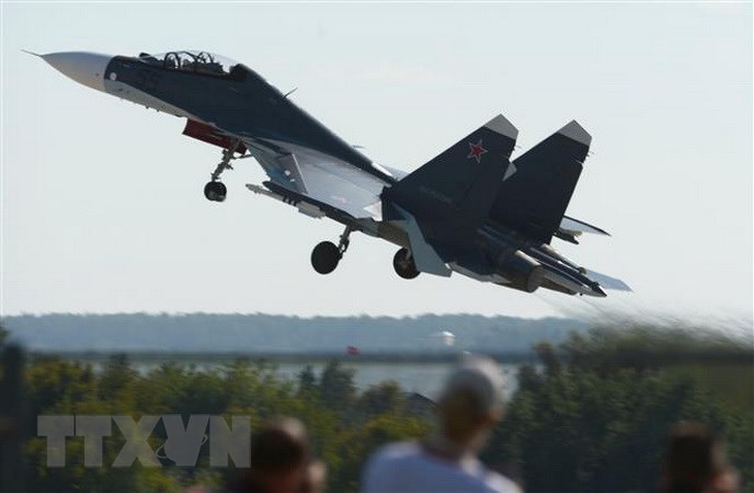 Máy bay chiến đấu Sukhoi Su-30SM của Nga.