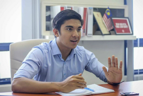 Syed Saddiq trong một cuộc phỏng vấn hồi tháng 4 ở Malaysia. 