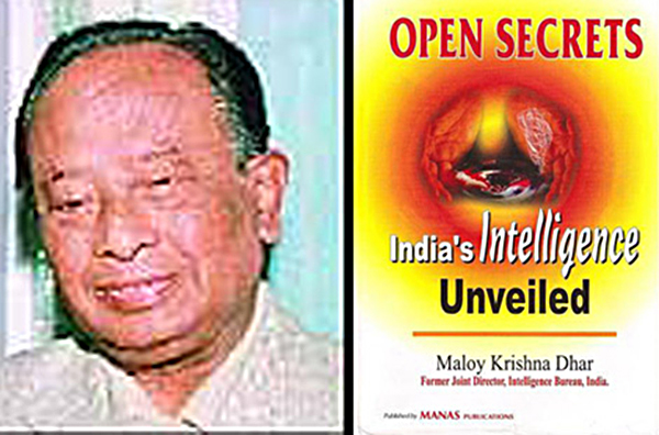 M.K. Dhar và cuốn sách “Các bí mật mở: tiết lộ về tình báo của Ấn Độ”. 