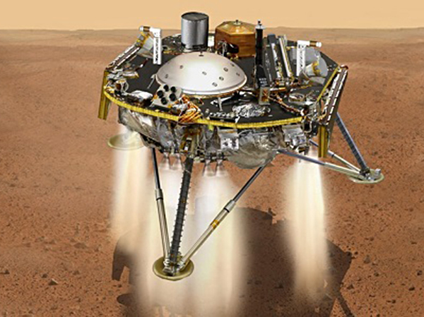 Cơ quan Hàng không Vũ trụ Mỹ (NASA) cho biết, InSight đã tiếp đất an toàn xuống Hỏa tinh.