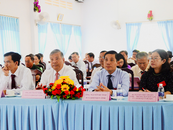 Đồng chí Bùi Thanh Nghĩa, Ủy viên Ban Thường vụ Tỉnh ủy, Chủ tịch Ủy ban MTTQVN tỉnh tham dự Đại hội.