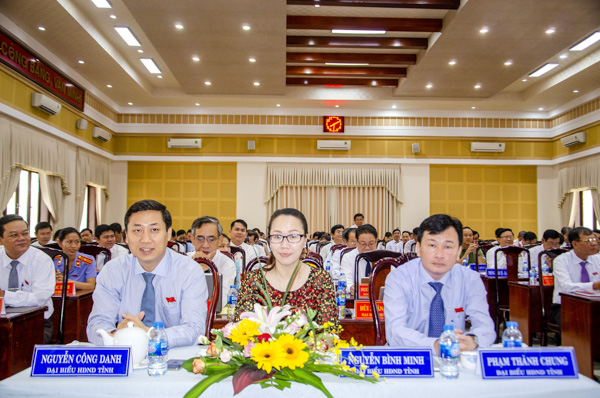 Đại diện Đoàn đại biểu Quốc hội tỉnh và HĐND tỉnh tham dự kỳ họp.