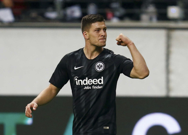 Luka Jovic đang thể hiện phong độ cao tại Bundesliga.