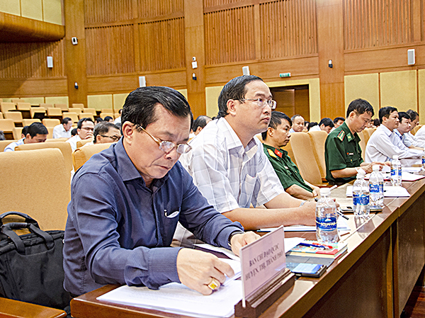 Thành viên BCĐ thực hiện QCDC ở cơ sở huyện, thành phố tham dự hội nghị.