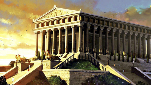 Vẻ đẹp tráng lệ của Đền Artemis được tái hiện lại. 