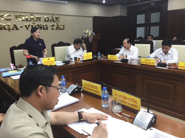 Đồng chí Nguyễn Thanh Hải, Ủy viên Trung ương Đảng, Trưởng Ban Dân nguyện Quốc hội phát biểu tại buổi làm việc.