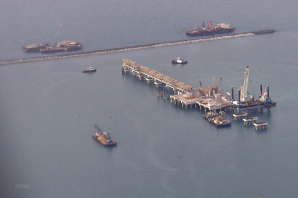 Một cơ sở khai thác dầu của Bahrain. (Nguồn: AFP)