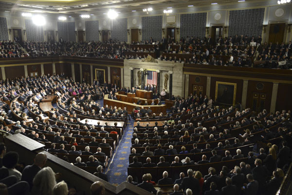 Toàn cảnh phiên họp Hạ viện Mỹ ở Washington, DC. 