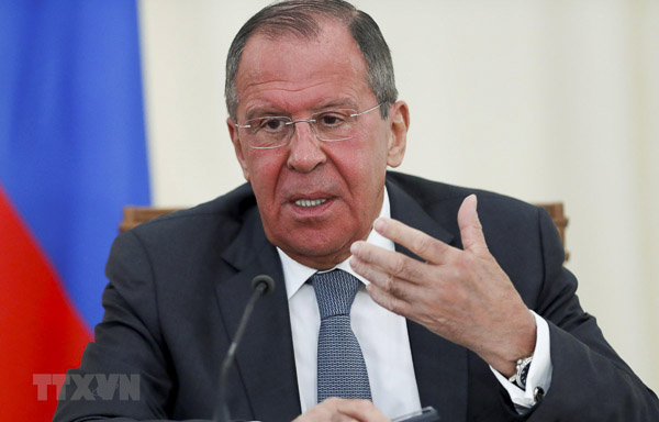 Ngoại trưởng Nga Sergei Lavrov. (Nguồn AFP)