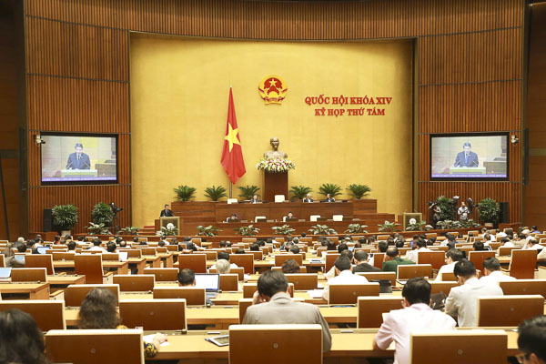 Quang cảnh Kỳ họp thứ 8, Quốc hội khóa XIV. Ảnh: DOÃN TẤN
