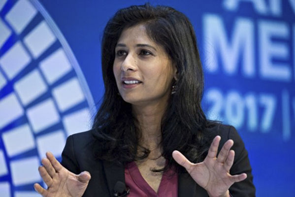 Nhà kinh tế trưởng của IMF Gita Gopinath.