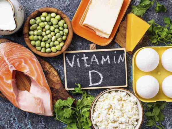 Một số thực phẩm chứa nhiều vitamin D.