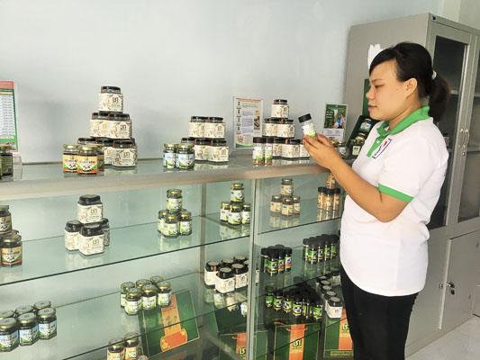 Sản phẩm tiêu sạch của HTX Bầu Mây (huyện Xuyên Mộc) được xuất khẩu đi các nước trên thế giới.
