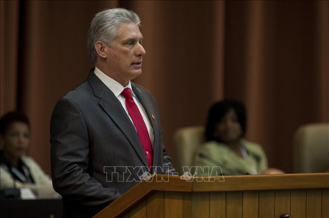 Chủ tịch Cuba Miguel Diaz-Canel. Ảnh: AFP