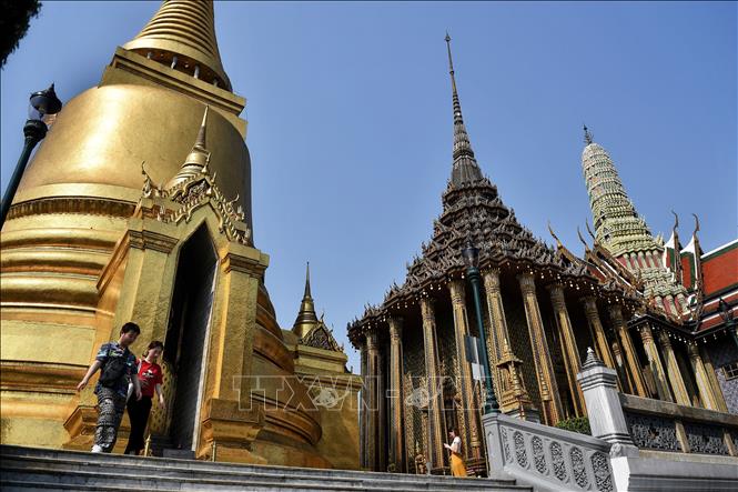 Khách du lịch thăm Hoàng Cung ở thủ đô Bangkok, Thái Lan, ngày 2/3/2020.  