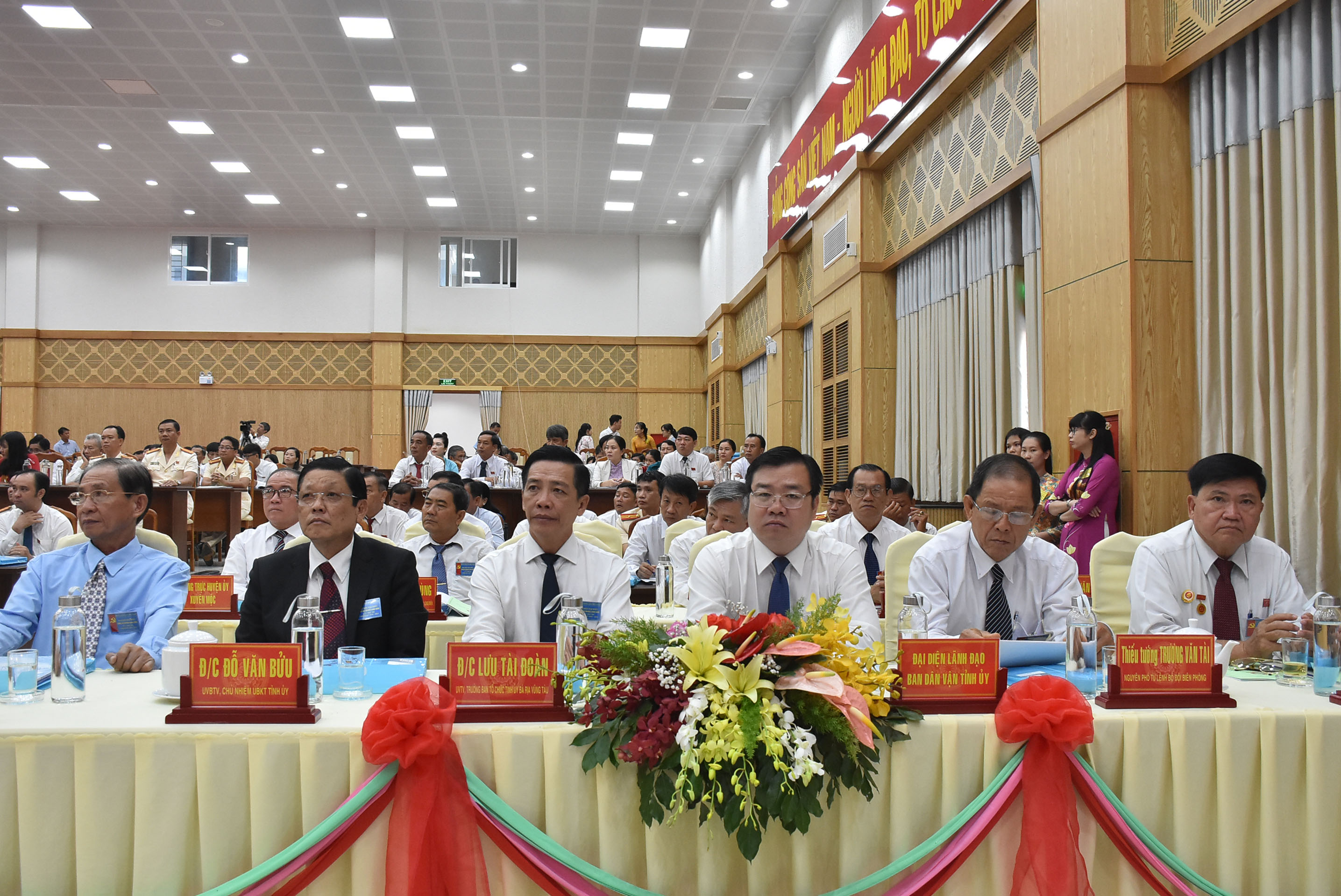 Các đại biểu dự Đại hội Đại biểu Đảng bộ huyện Long Điền lần thứ XII, nhiệm kỳ 2020-2025.