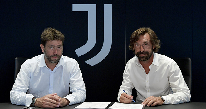 Pirlo ký hợp đồng làm HLV Juventus.