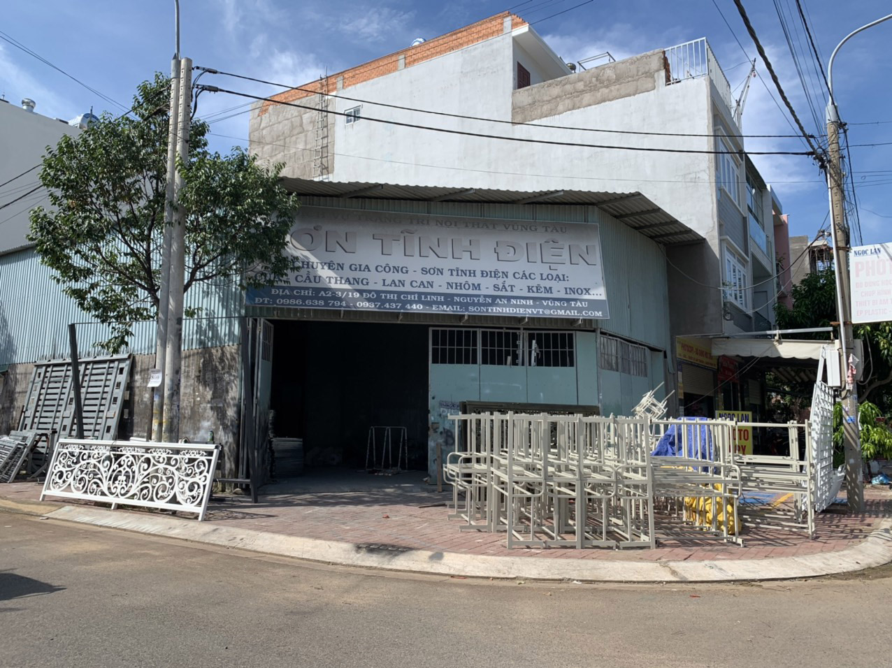 Xưởng gia công của DNTN Sơn Tĩnh Điện Vũng Tàu (A2-3/18, tổ 8, khu phố 6,  phường Nguyễn An Ninh).