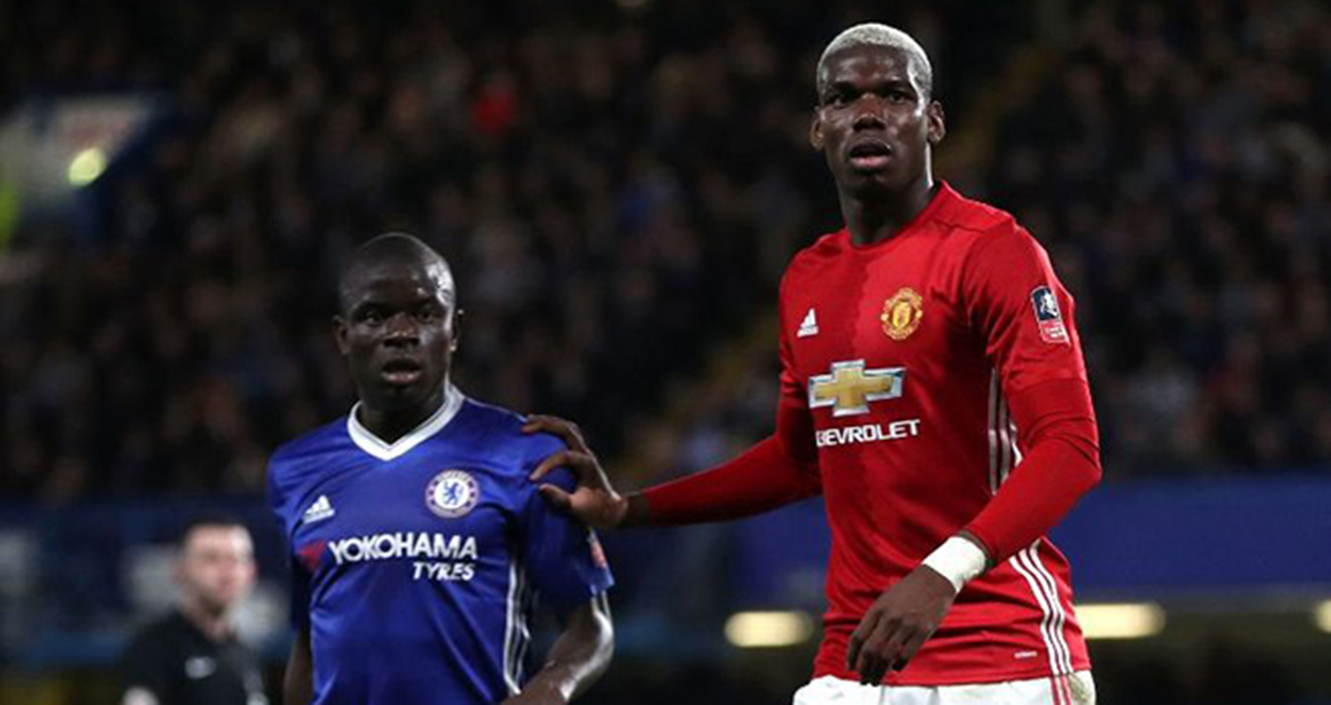 Manchester United muốn để Kante và Pogba đứng cùng chiến tuyến.