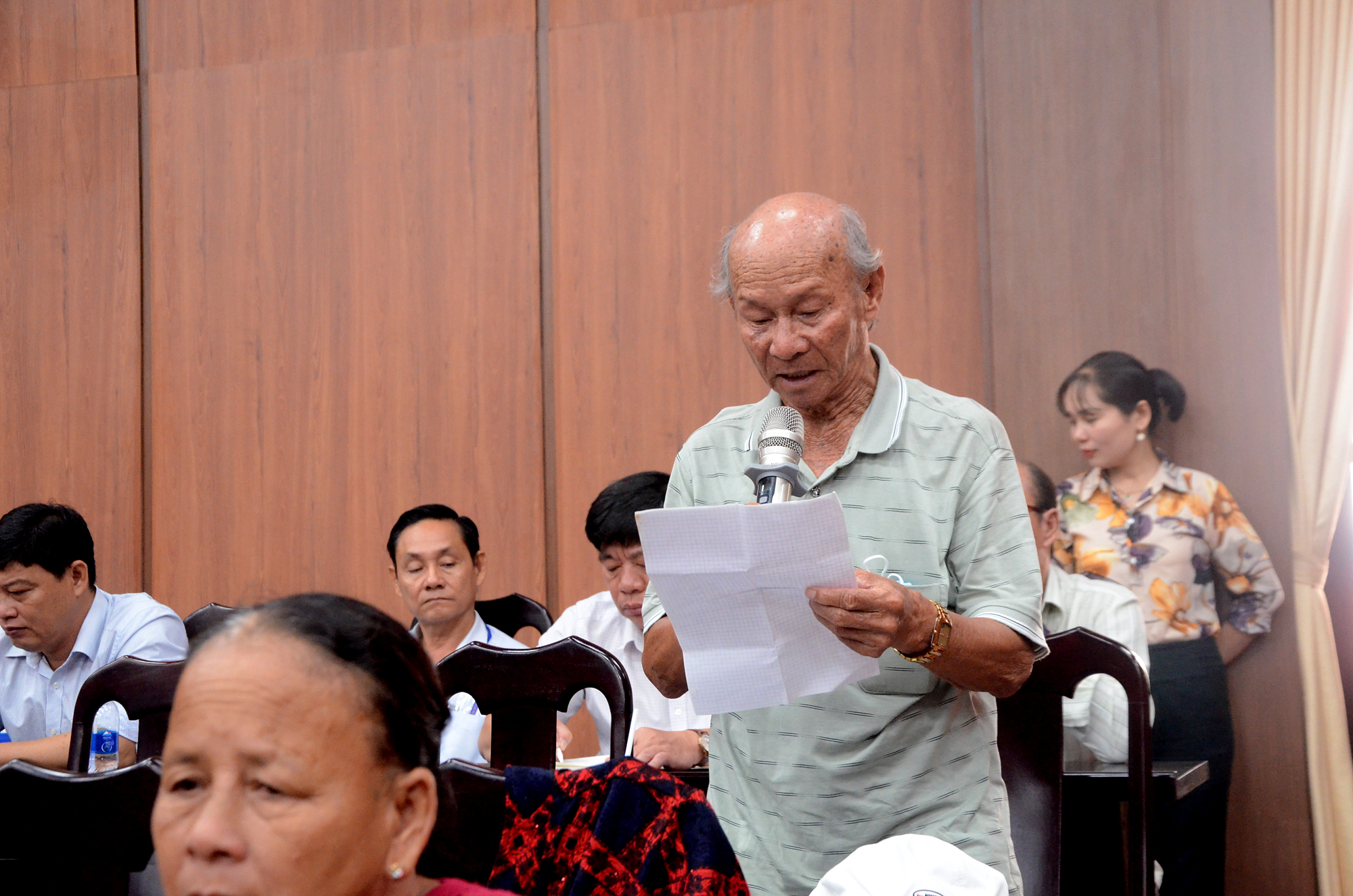 Cử tri Nguyễn Văn Năm (thị trấn Phước Hải, huyện Đất Đỏ) kiến nghị về việc khu đất của gia đình chậm được cấp giấy chứng nhận quyền sử dụng đất.