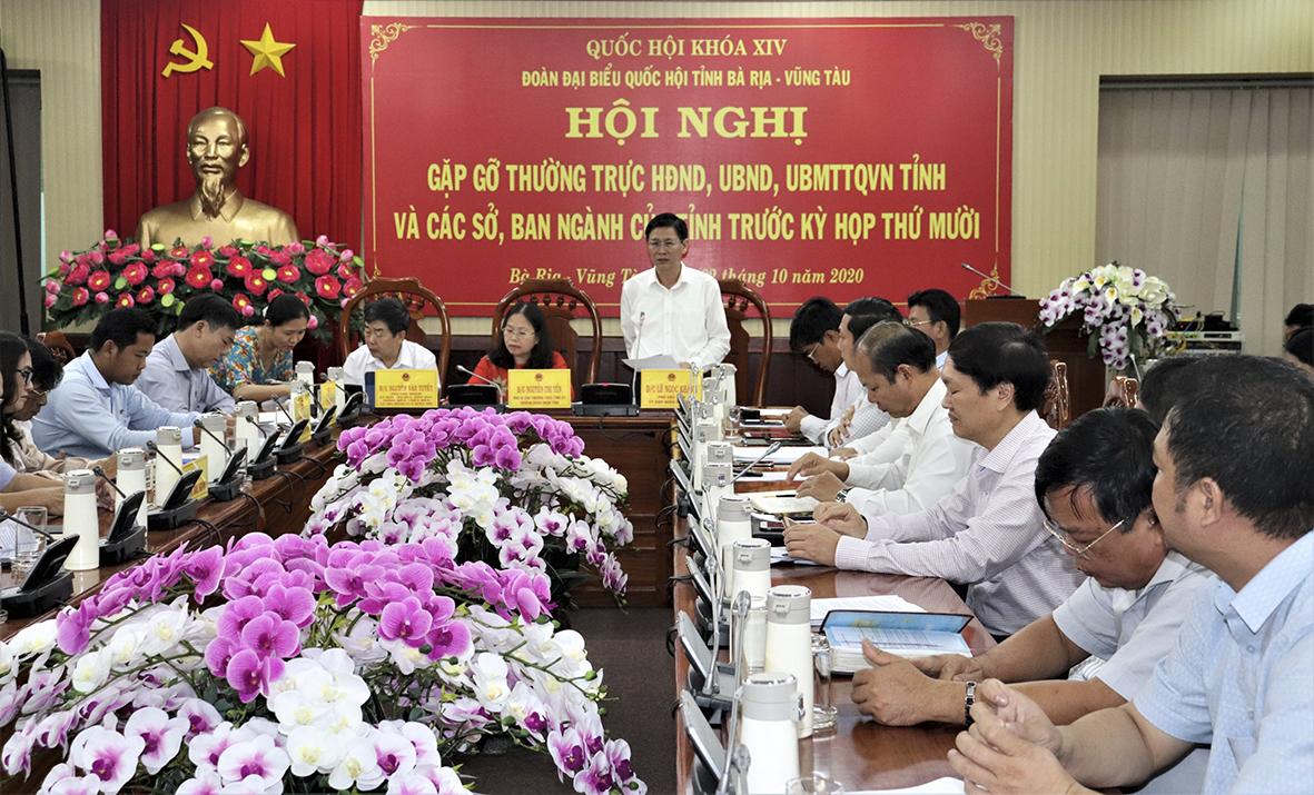 : Ông Lê Ngọc Khánh, Phó Chủ tịch UBND tỉnh đề nghị Chính phủ bố trí nguồn vốn để triển khai thực hiện các dự án trọng điểm thúc đẩy phát triển kinh tế-xã hội của tỉnh.