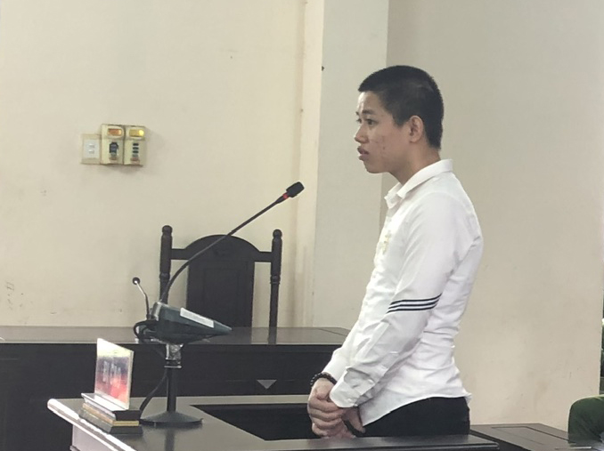 Nguyễn Đức Tấn tại phiên tòa.