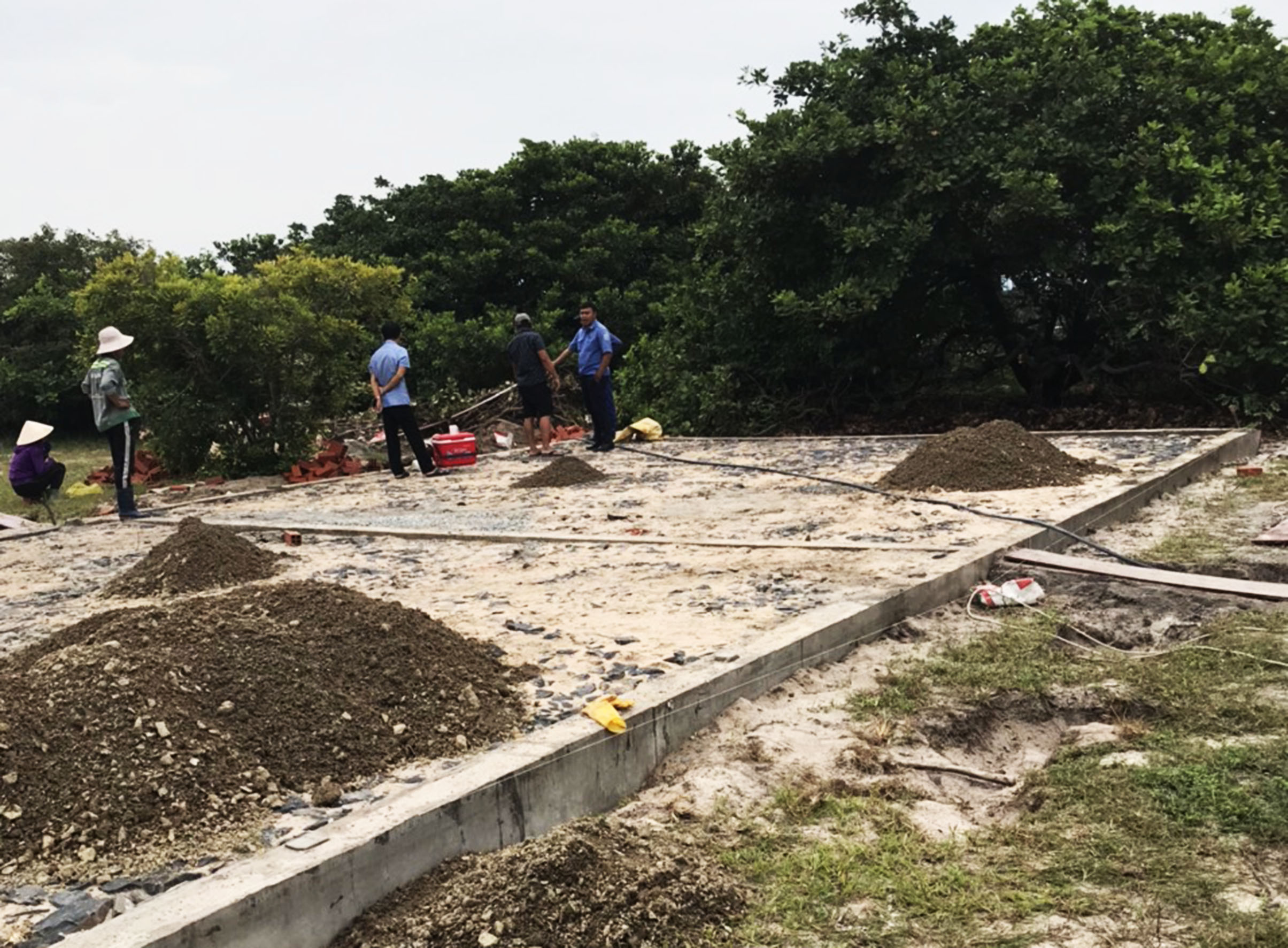 Công trình xây dựng trái phép cuối hẻm 89 Phước Thắng, phường 12, TP.Vũng Tàu. 