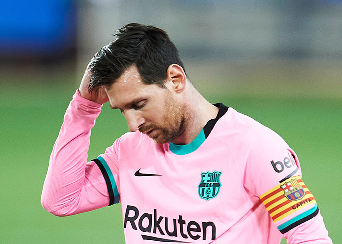 Barca trải qua mạch 4 trận liên tiếp không thắng ở La Liga.