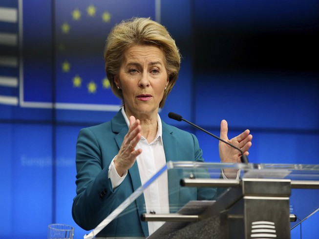 Bà Ursula von der Leyen, Chủ tịch Ủy ban châu Âu. 