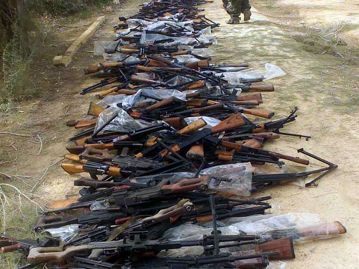 Nhiều vũ khí thu được từ tổ chức “Nhà nước Hồi giáo” (IS) tự xưng.