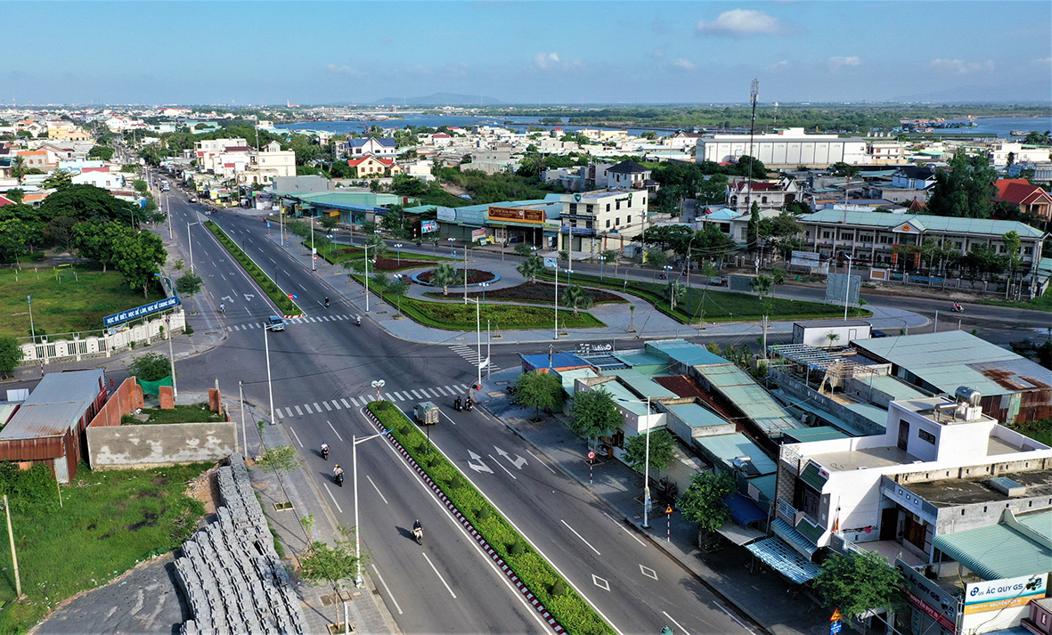 Kết cấu hạ tầng của huyện Long Điền được đầu tư đồng bộ.