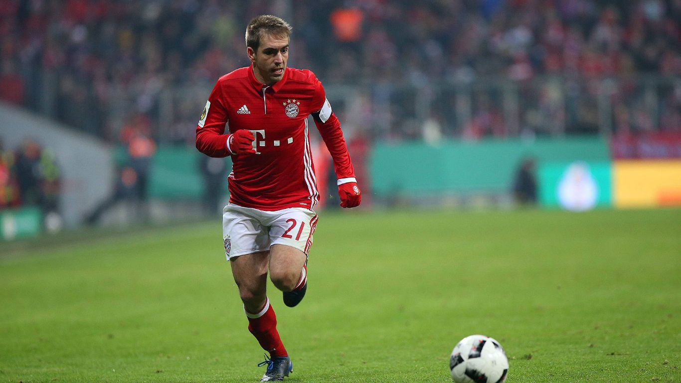 Phillip Lahm trong màu áo của Bayern Munich. 