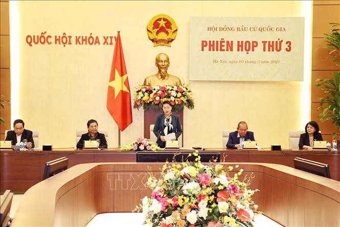 Chủ tịch Quốc hội Nguyễn Thị Kim Ngân phát biểu.