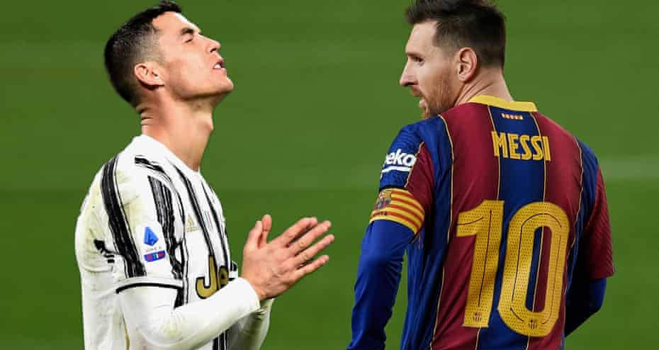 Ronaldo và Messi đều bị loại ở vòng 1/8 Champions League mùa này.