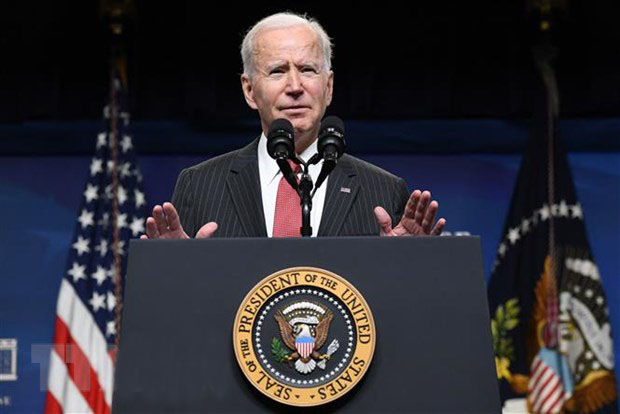 Tổng thống Mỹ Joe Biden phát biểu tại Washington DC. 