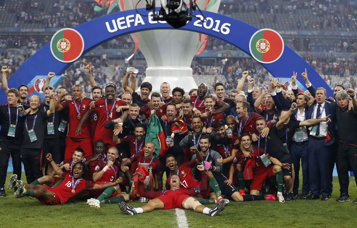 ĐT Bồ Đào Nha của Cristiano Ronaldo đang là nhà đương kim vô địch EURO.