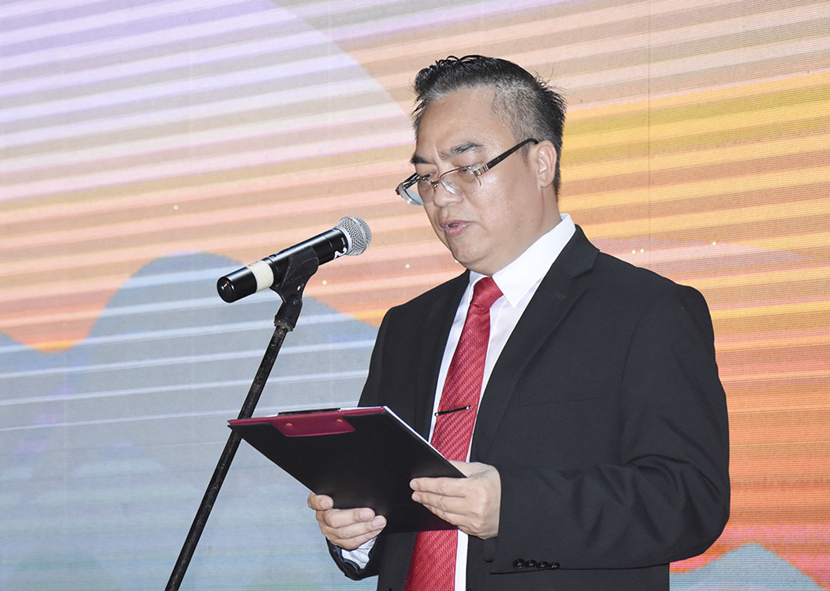 Ông Hoàng Vũ Thảnh, Quyền Chủ tịch UBND TP. Vũng Tàu phát biểu khai mạc Vung Tau Taste Week 2021.