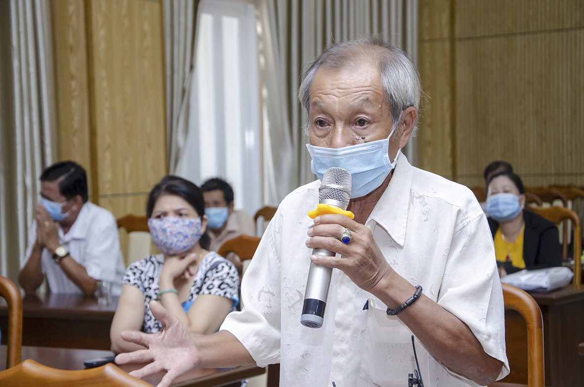 Cử tri Phan Văn Thứ, xã An Ngãi, huyện Long Điền đề nghị các ứng cử viên nếu trúng cử ĐBQH khóa XV sẽ co ó hinều đóng góp trong công tác xây dựng luật.