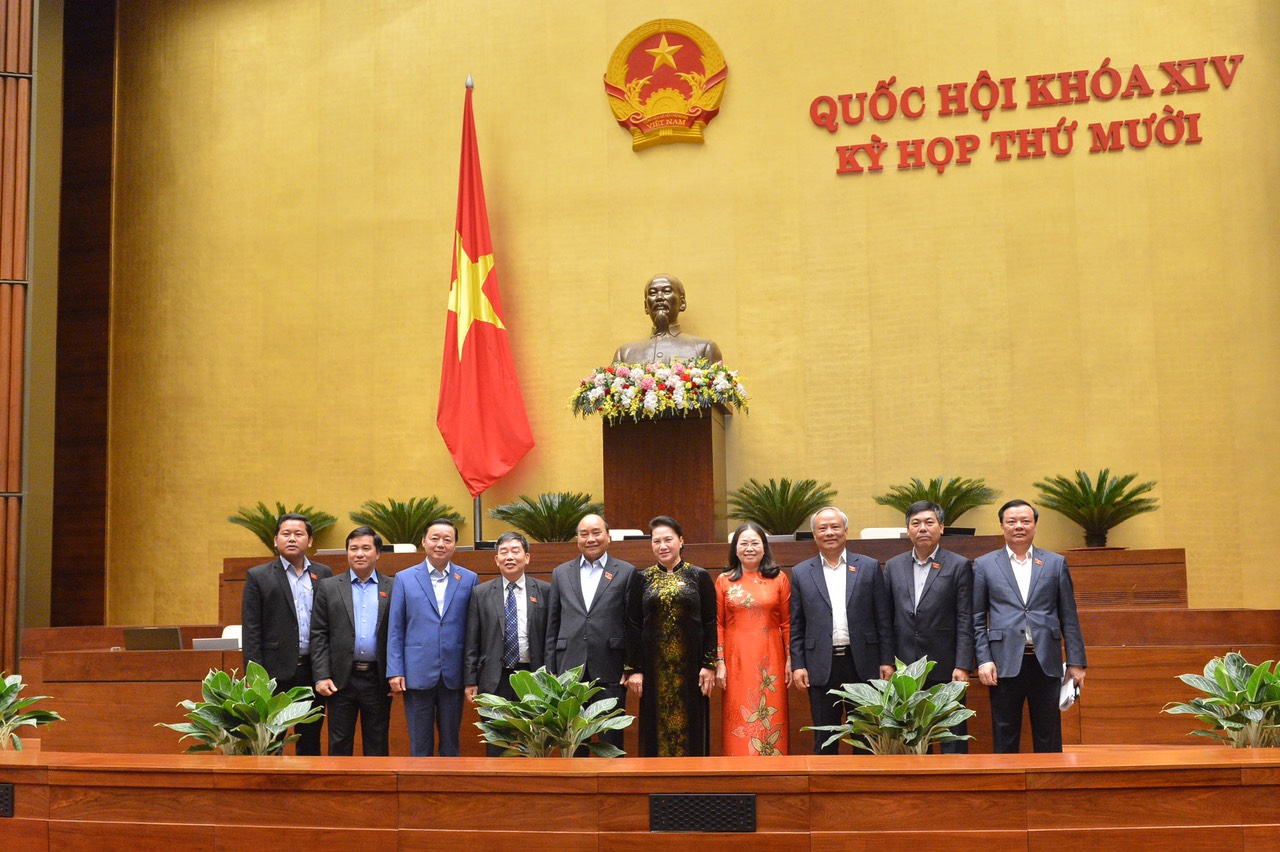 Lãnh đạo Quốc hội, Chính phủ và Đoàn đại biểu Quốc hội tỉnh Bà Rịa – Vũng Tàu tại Kỳ họp thứ 10, Quốc hội khóa XIV.