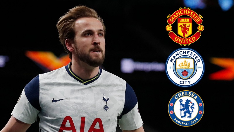 Kane ở gần Manchester United City hơn so với Manchester United.