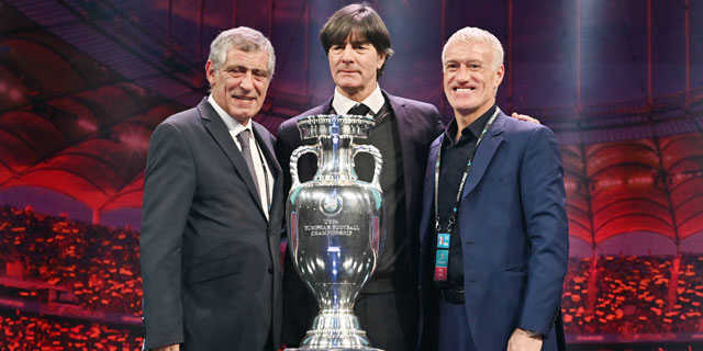 Từ trái sang phải: Santos, Loew và Deschamps là những HLV có thâm niên nhất tại EURO 2020.