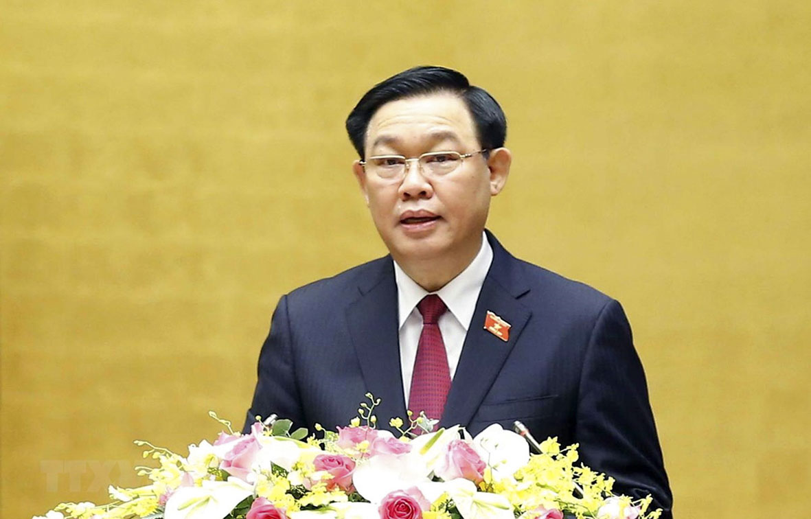 Ông Vương Đình Huệ, Chủ tịch Quốc hội chủ trì Hội nghị toàn quốc Tổng kết công tác bầu cử