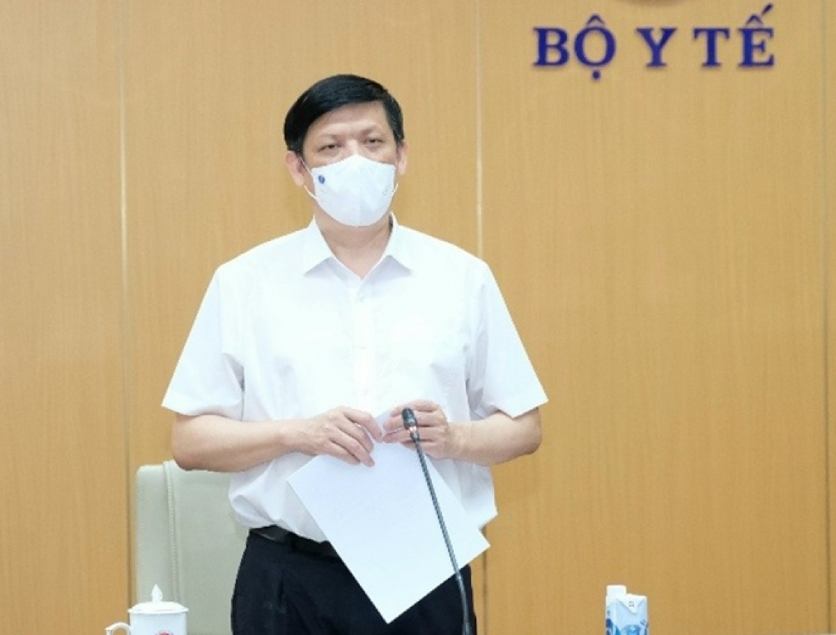 Bộ trưởng Bộ Y tế Nguyễn Thanh Long. Ảnh: VOV.