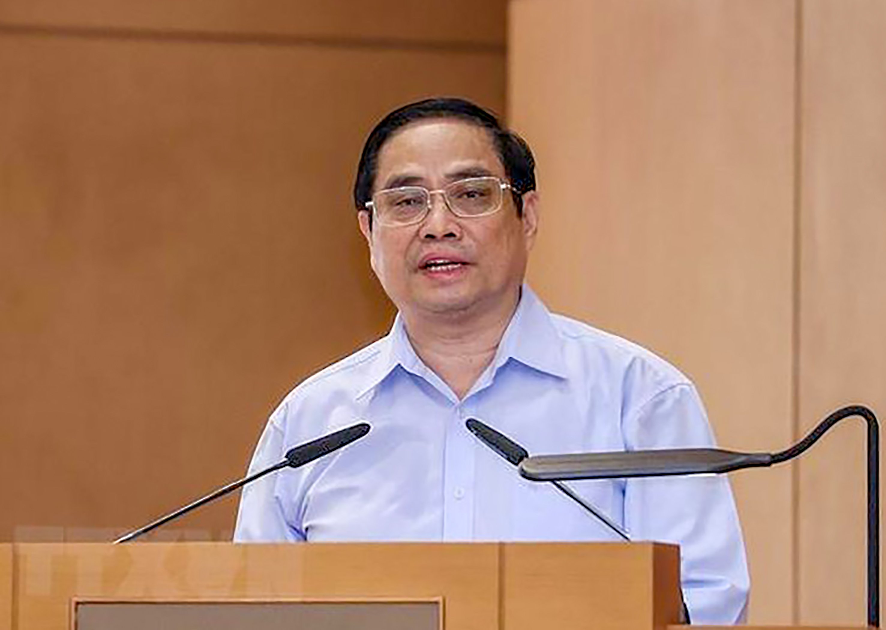 Thủ tướng Phạm Minh Chính phát biểu khai mạc. Ảnh: Dương Giang/TTXVN.