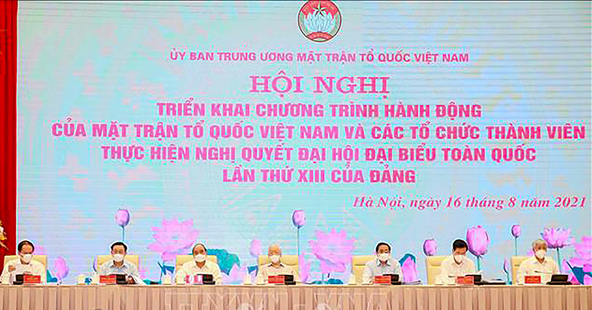 Đoàn Chủ tọa Hội nghị. Ảnh: Phương Hoa/TTXVN.